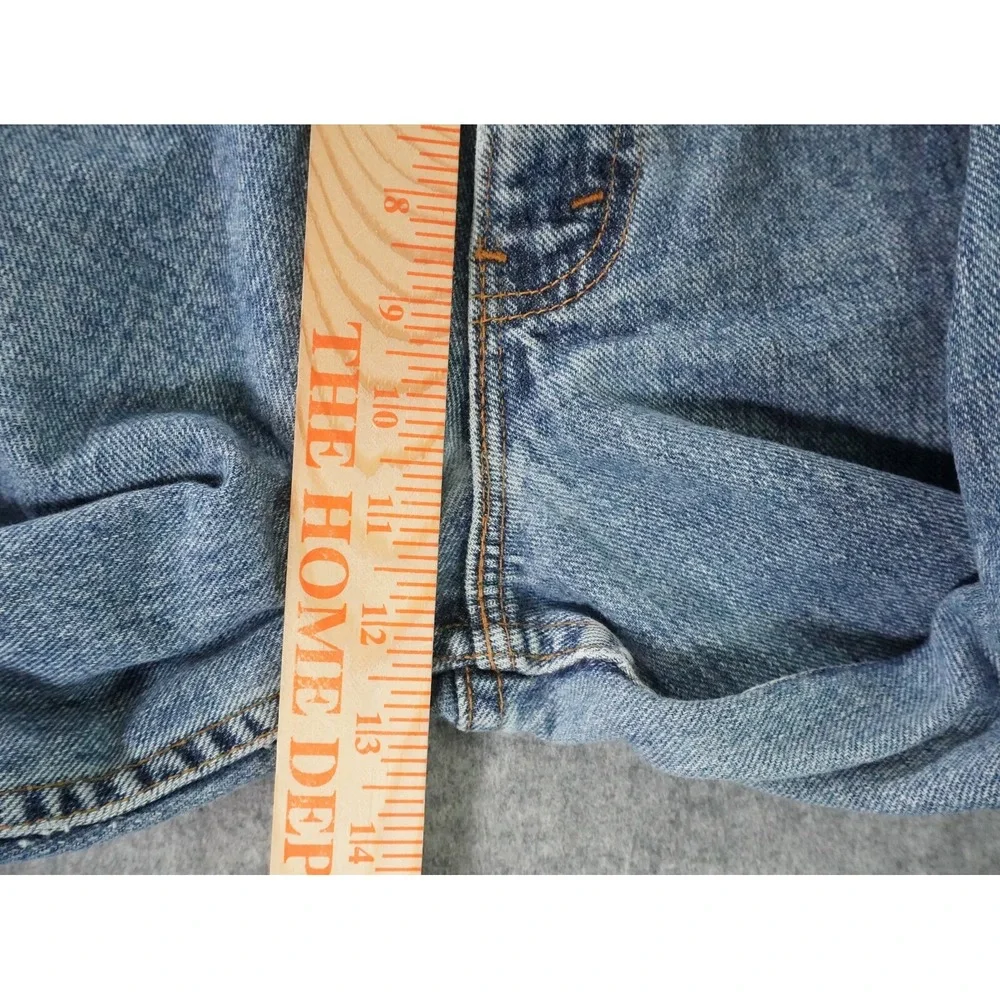 Vintage‎ Levis 545 Jeans Mens 38x34 (36x32.5) Blue Denim Loose Stained Brown Tab